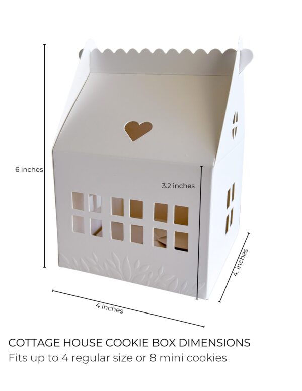 Small Cottage House Cookie Boxes with Business Card Holder (30 pack set) - Image 4